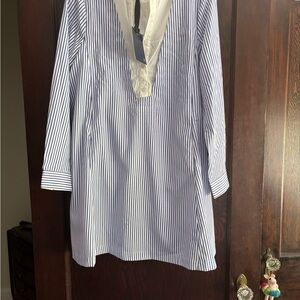 NWT Tuckernuck Blue and White Striped Long Sleeve Dress